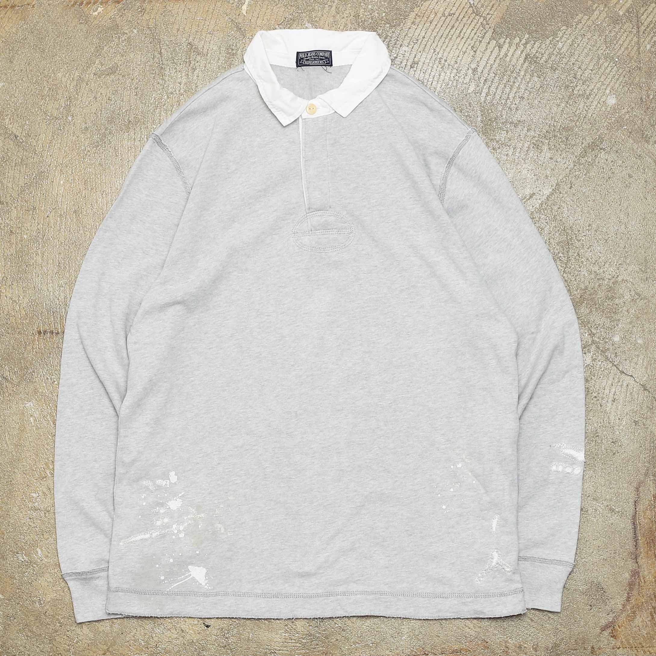 POLO JEAN COMPANY RUGBY  L/S TEE - GREY