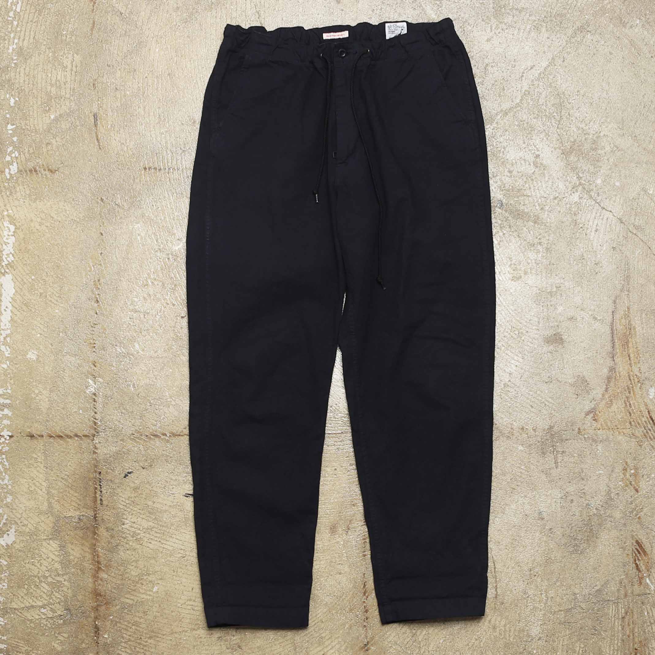 ORSLOW COTTON EASY PANTS - NAVY