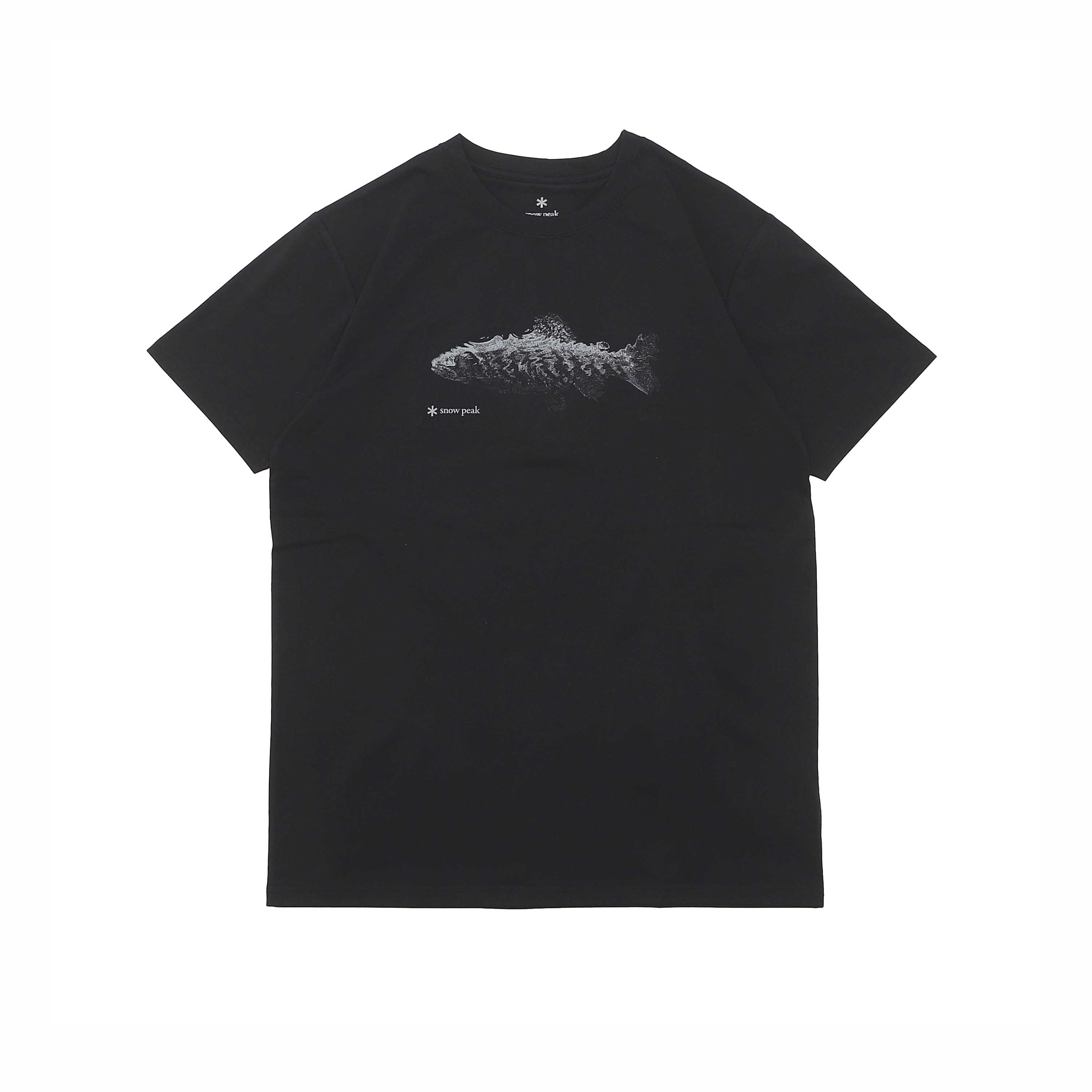 X TONED TROUT SIGN OF FISH S/S TEE - BLACK