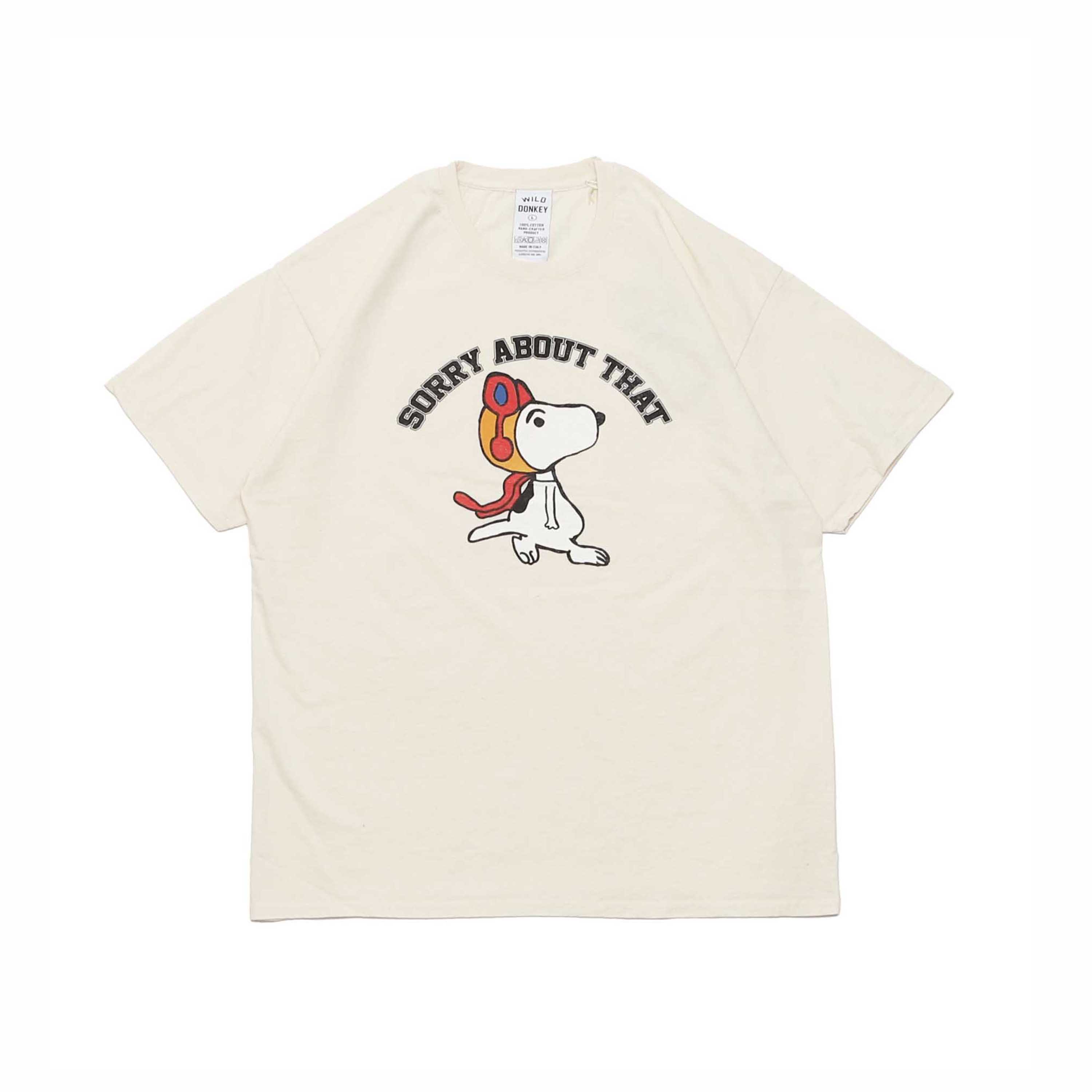 T-SORRY S/S TEE - NATURAL