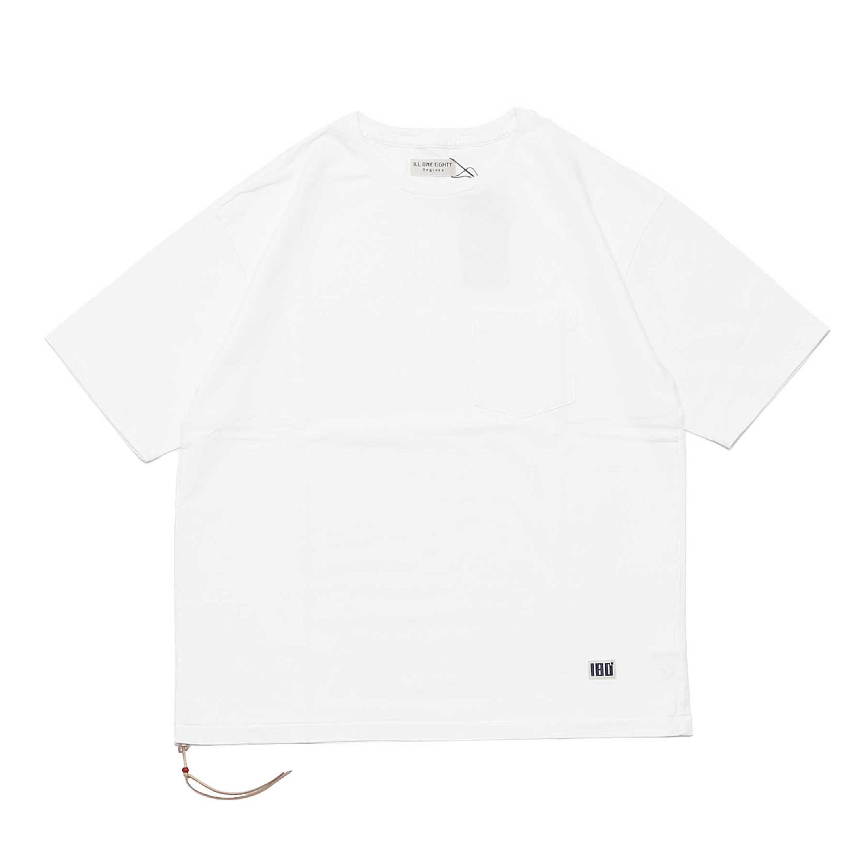 SOLID POCKET S/S TEE - WHITE