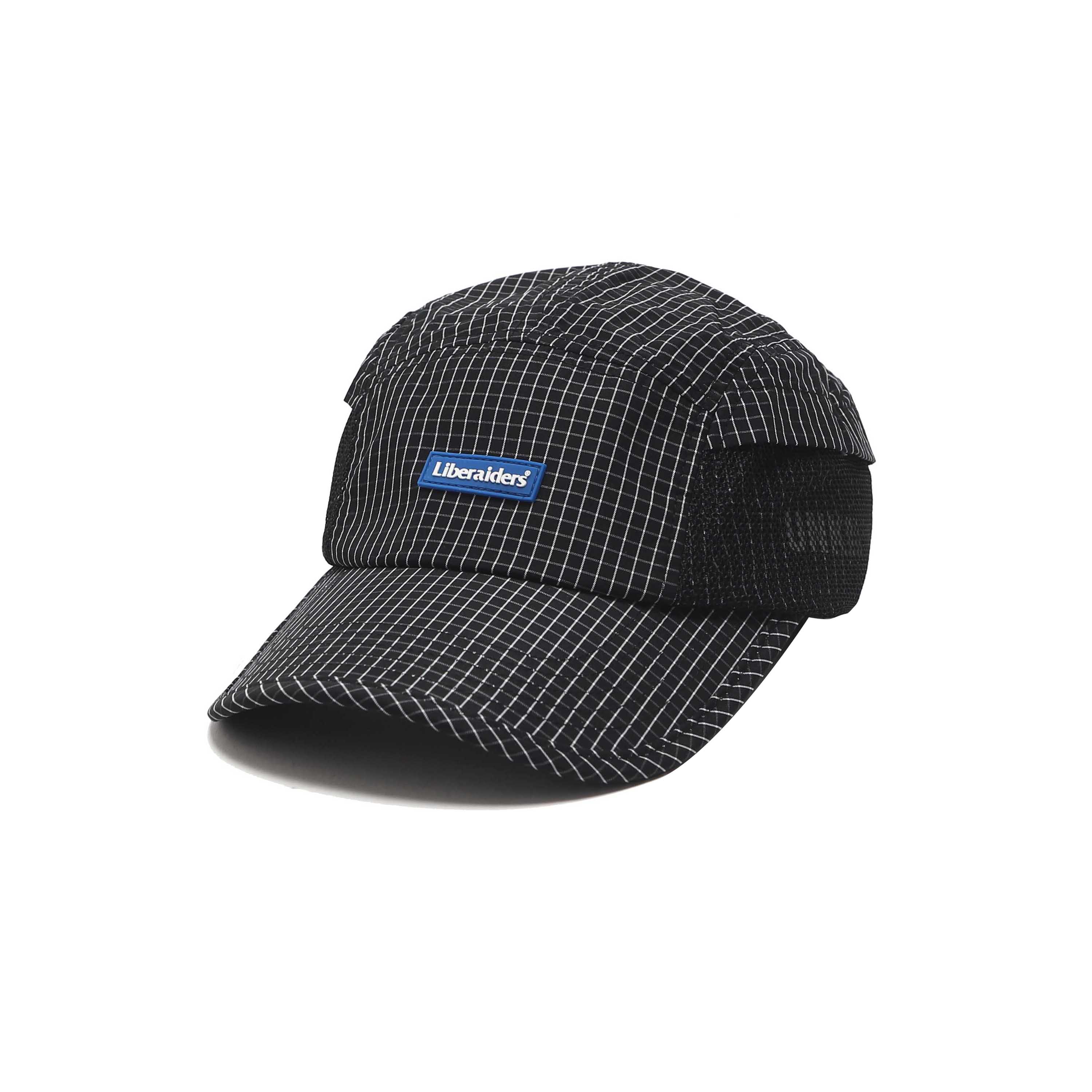 GRID CLOTH CAP - BLACK