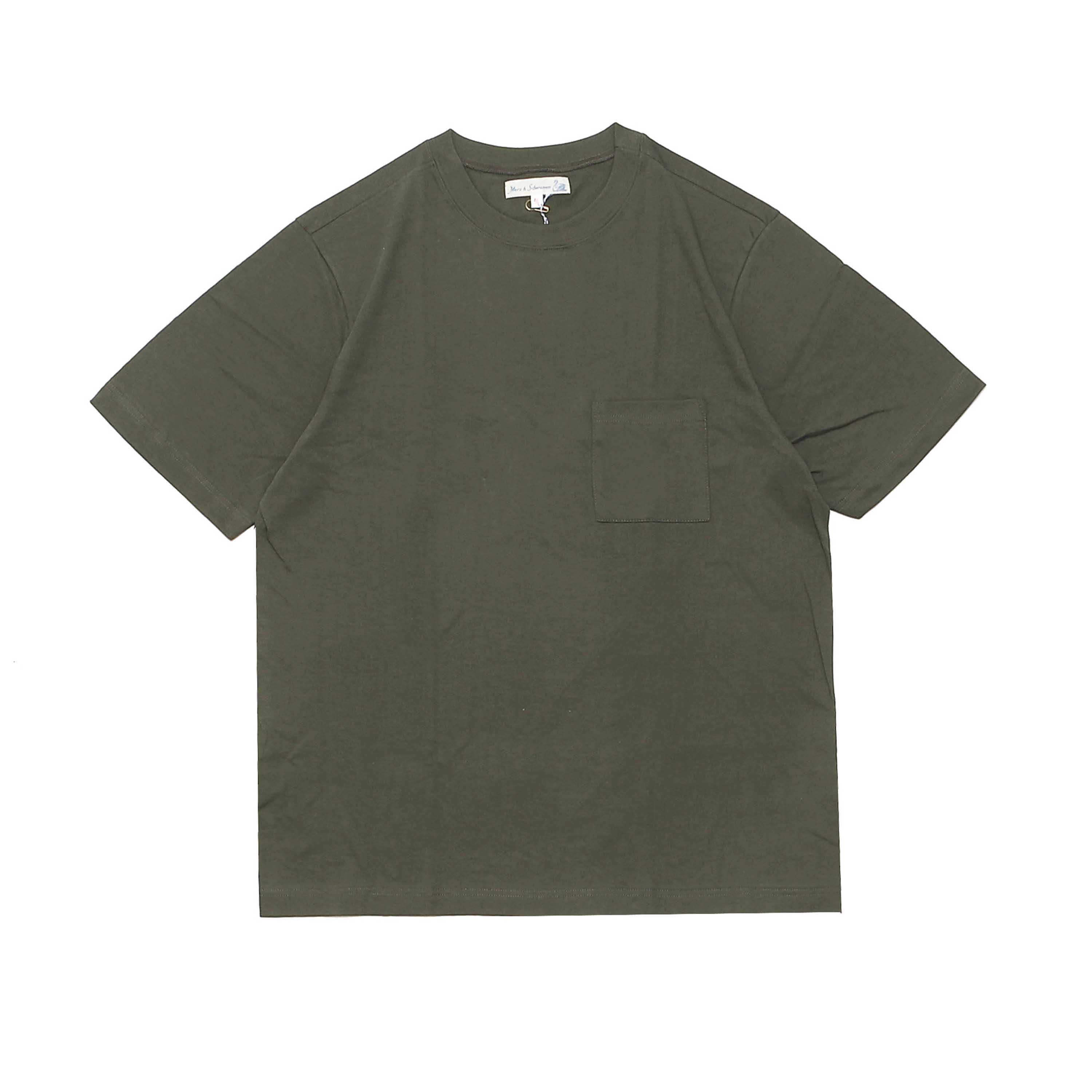 LOOPWHEELED T-SHIRT WITH POCKET(1940sP) - ARMY