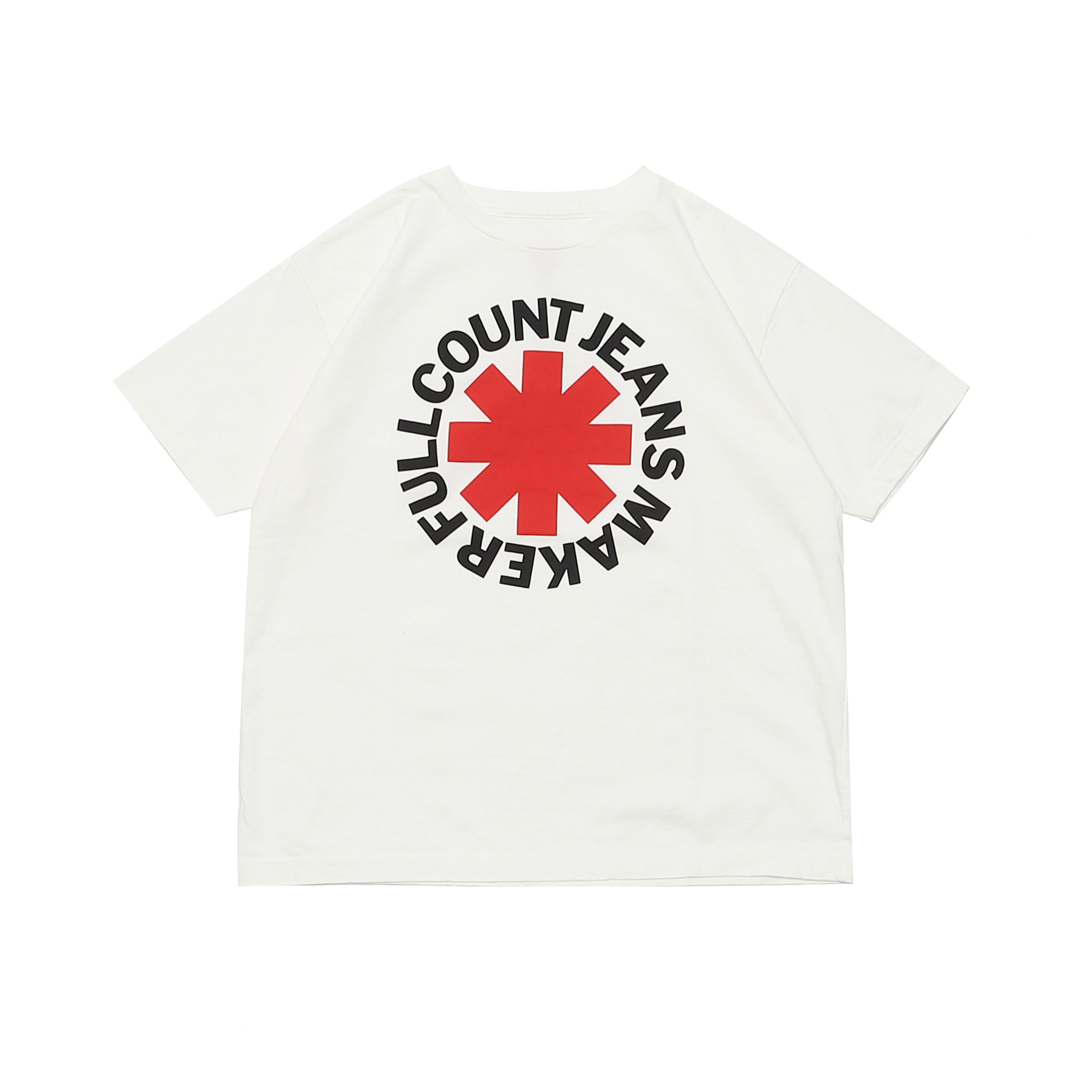 FULLCOUNT JEANS MAKERS S/S T-SHIRTS - WHITE